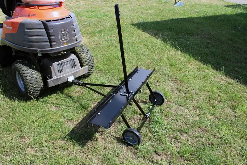 100 Cm Lawn Scarifier And Moss Remover Attachment For Tractor Or Ride-On Mower 1