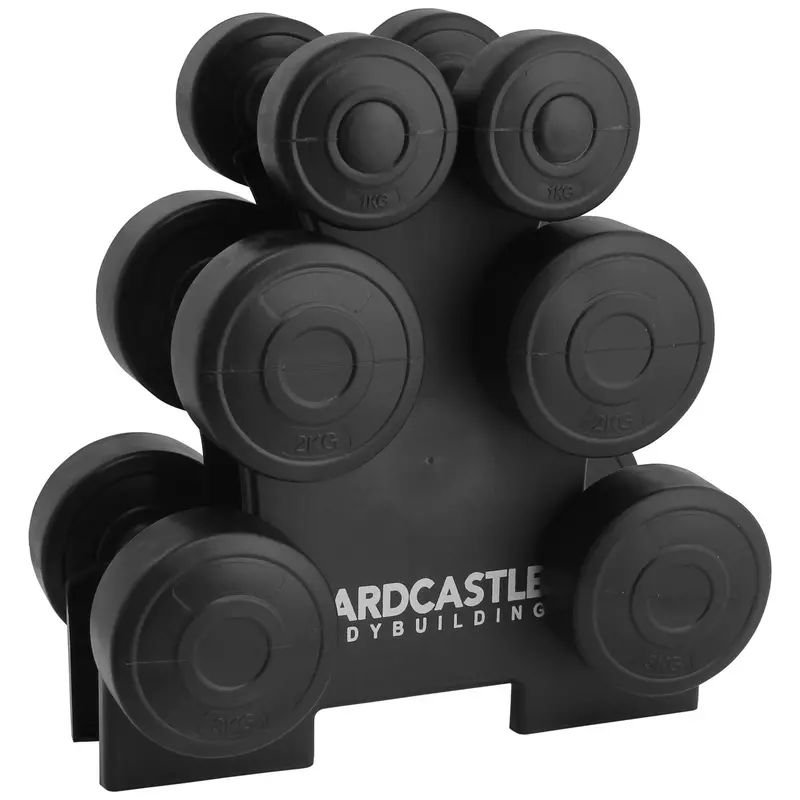 12 Kg Adjustable Dumbbell Set With Stand For Home Gym Workouts 1