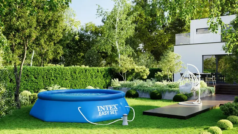 12Ft X 30In Inflatable Swimming Pool Set – Includes Pump (Final Unit) 1