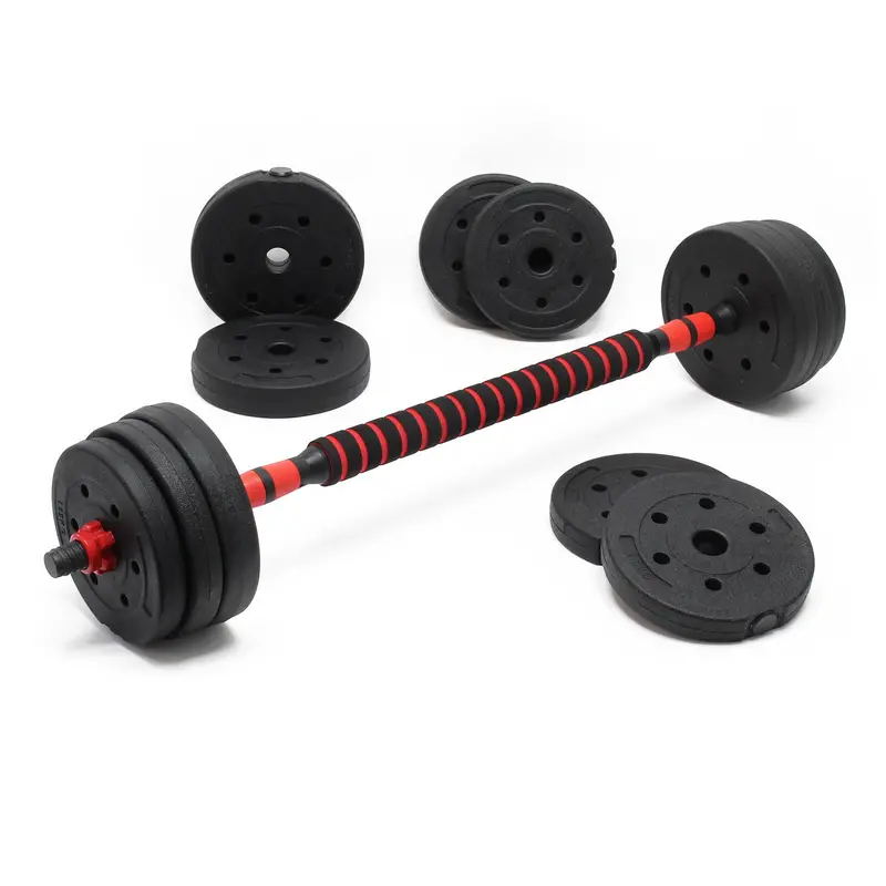 2-In-1 Adjustable Dumbbell And Barbell Set – 20 Kg Total Weight With 12 Plates And Extension Bar 1