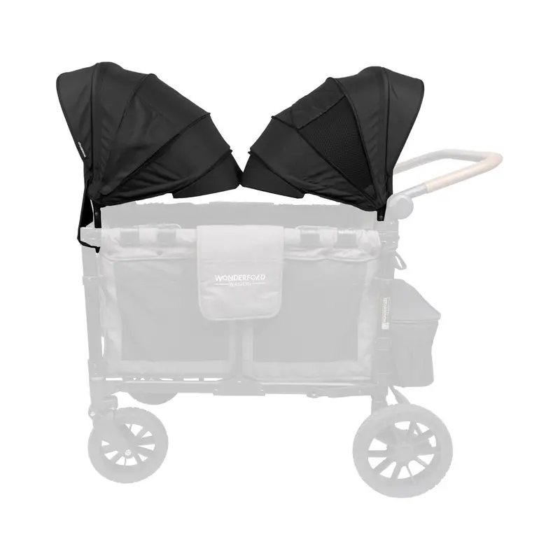 2-Pack Retractable Canopy For Wonderfold W2 Elite And W2 Luxe Wagons 1
