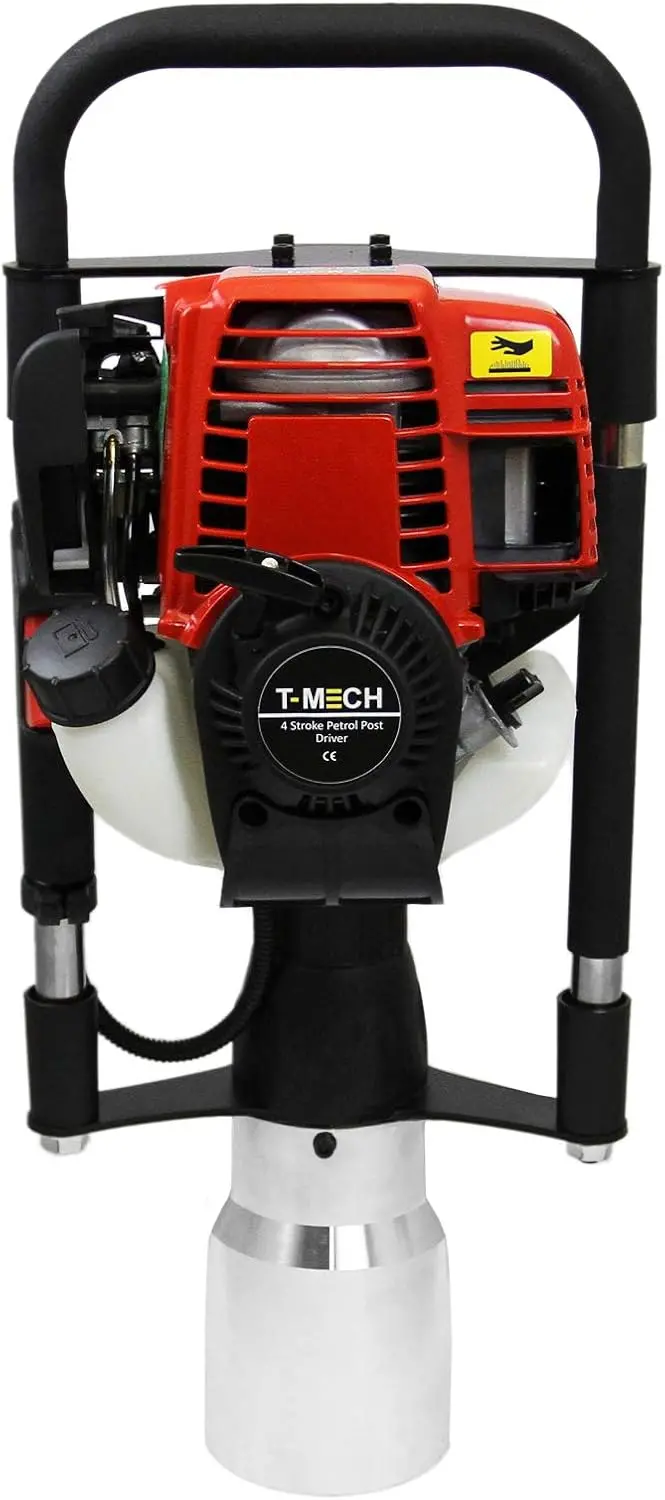 4-Stroke Petrol Post Driver: Heavy-Duty Fence Installation Tool With 120 Mm Ram Attachment 1