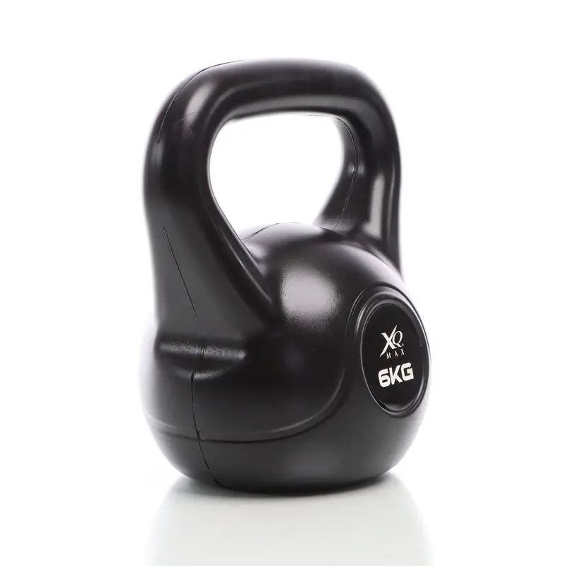 6Kg Cement-Filled Kettlebell – Compact Black Round Dumbbell For Strength Training 1