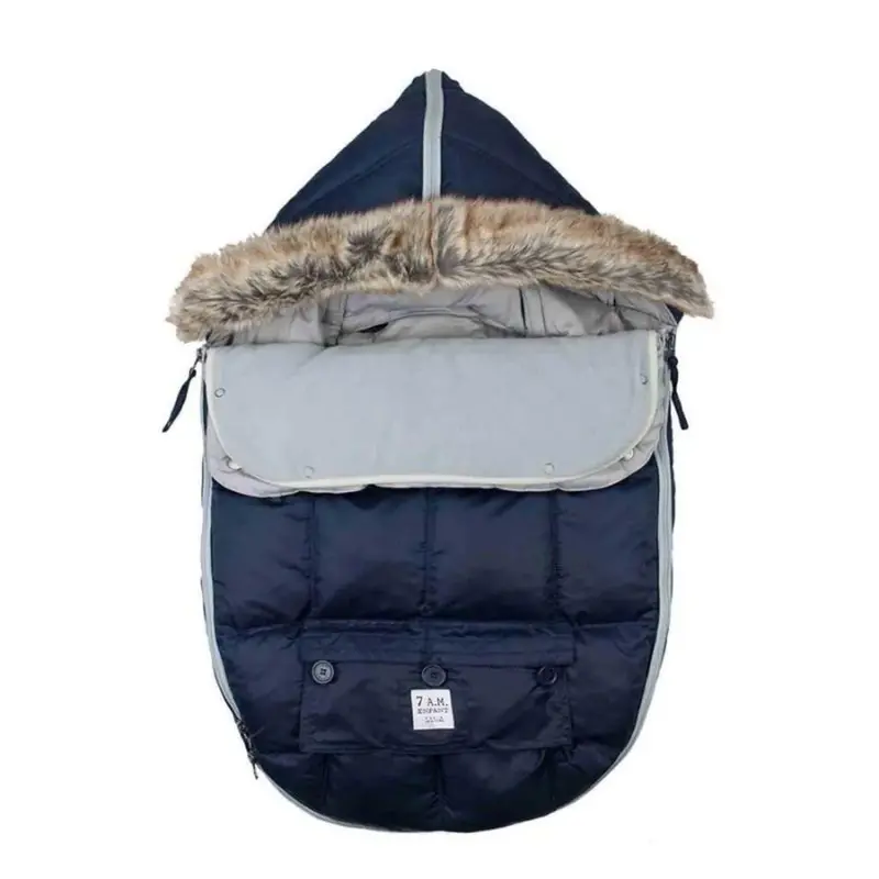 7 A.M. Enfant Igloo Baby Sleep Sac In Navy Blue – Newborn To 6 Months 1