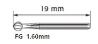 702L Cross-Cut Tapered Fissure Carbide Bur – Solid Shank, 10- Or 100-Piece Pack 1