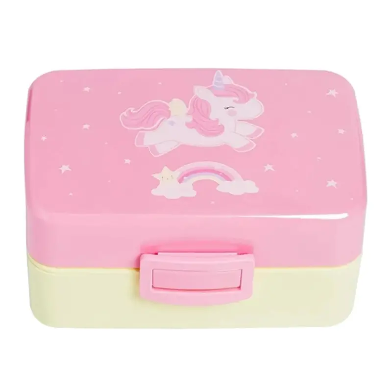 A Little Lovely Company Solid Unicorn Lunch Box For Kids 1