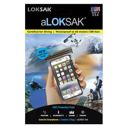 Aloksak Dual-Zip Sealed Waterproof Pouch – Dry Bag Style 1