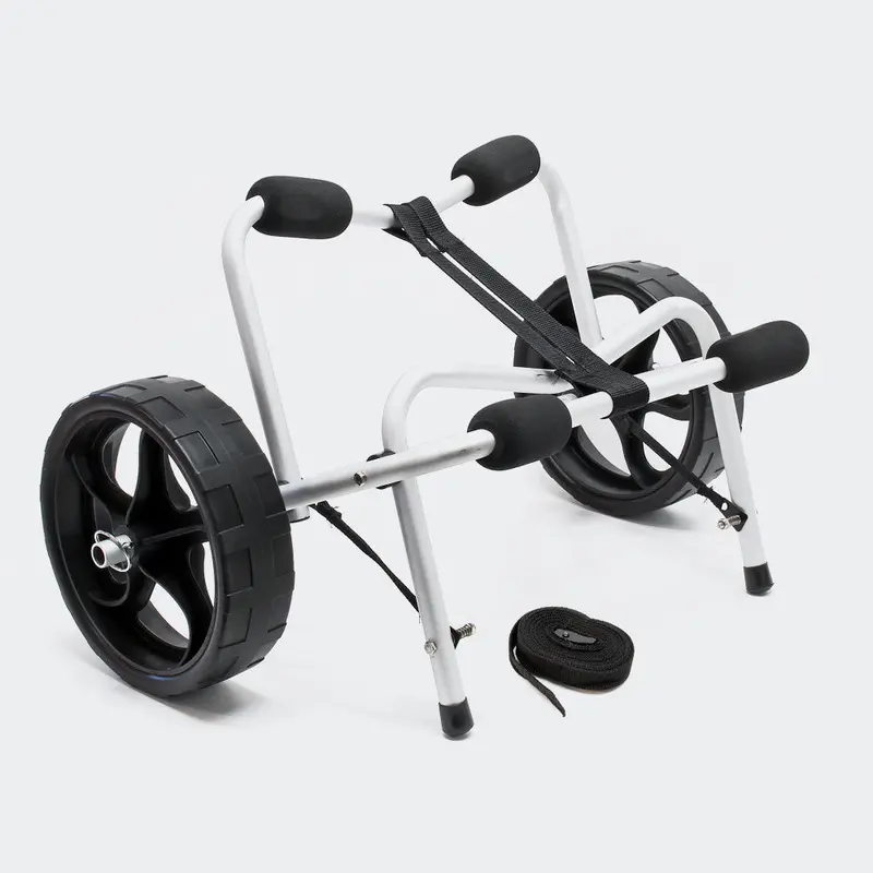 Aluminum Kayak Transport Trolley – 68 Kg Max Load, Pu Wheels & Nylon Securing Strap 1
