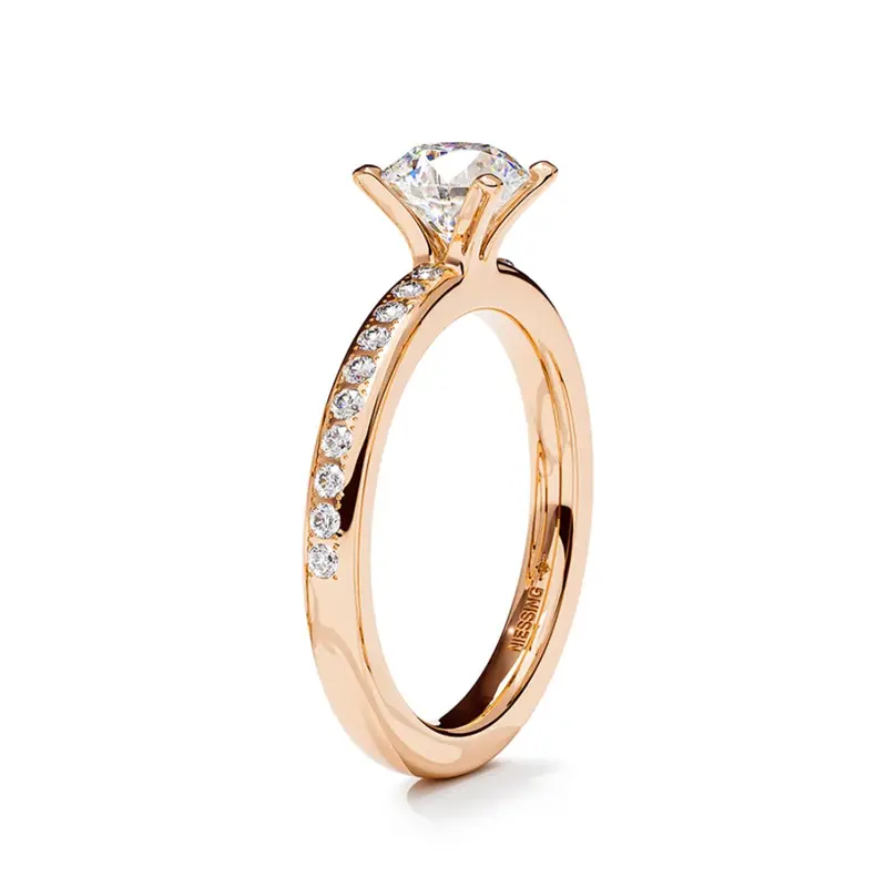 Amatis Rose Gold Diamond Accent Ring 1