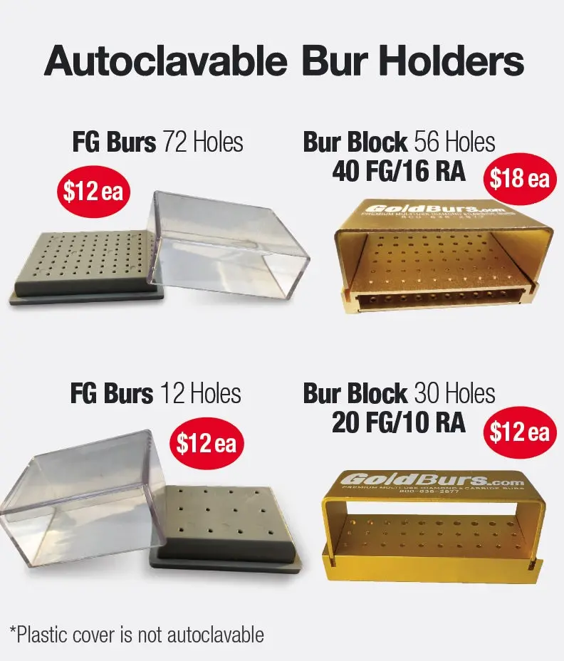 Autoclavable Bur Storage Blocks For Dental Instruments 1