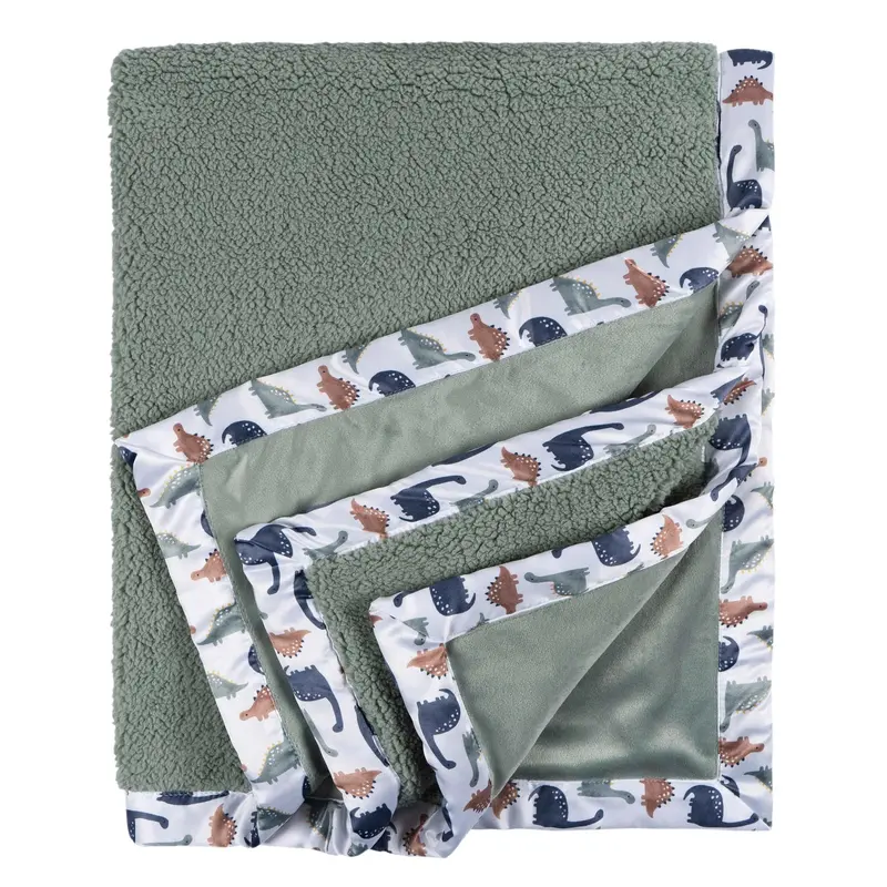 B.Box Microplush Baby Blanket – Ultra-Soft Two-Layer Plush Comfort Throw 1
