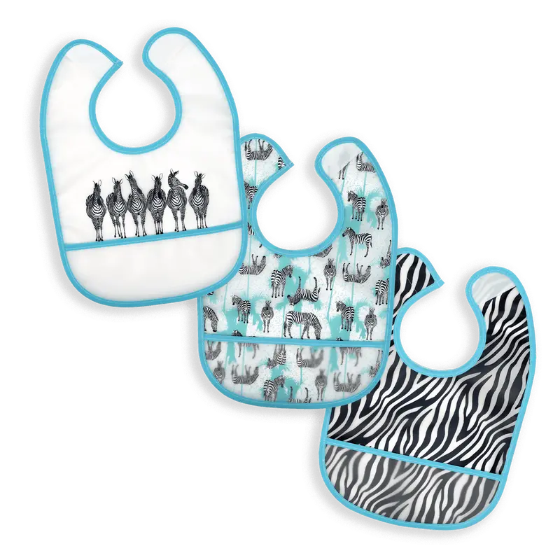 Baby Mode 3-Pack Peva-Backed Bibs 1