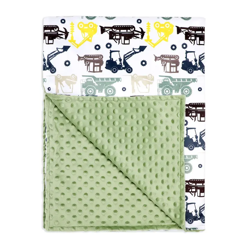 Baby Mode Reversible Mink And Popcorn Knit Baby Blanket – Dual-Texture Throw 1