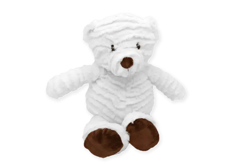 Baby Mode Signature 8-Inch Ridged Plush Bear – Gentle Texture Design 1
