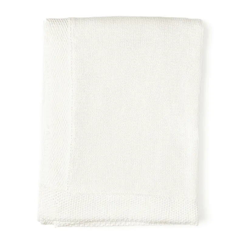 Baby Mode Signature Knit Blanket With Decorative Border 1