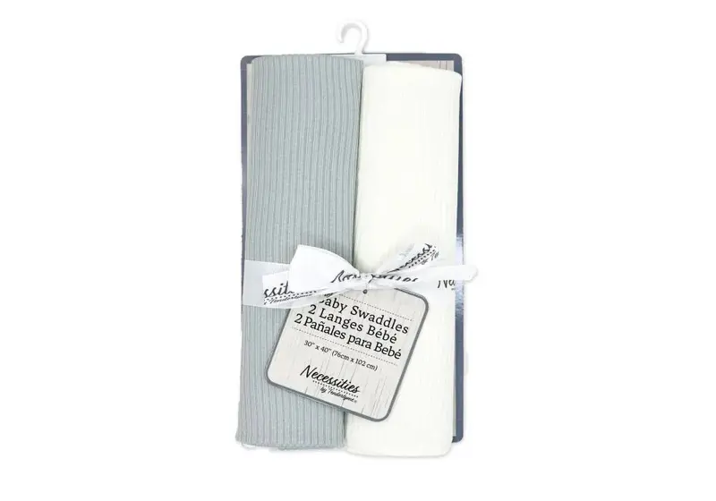 Baby Mode Soft Knit Swaddle Blankets – 3-Pack Set 1
