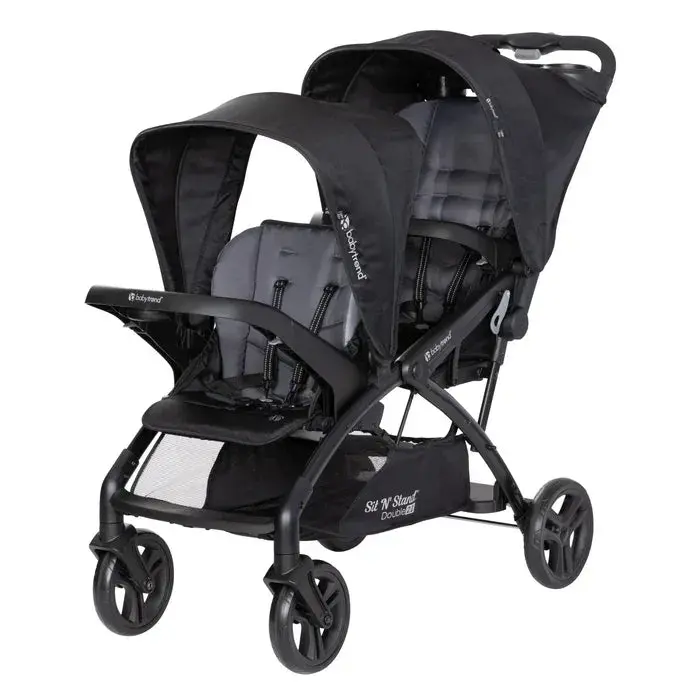 Baby Trend Sit N’ Stand Double 2.0 Stroller – Convertible Tandem Stroller For Two Kids 1