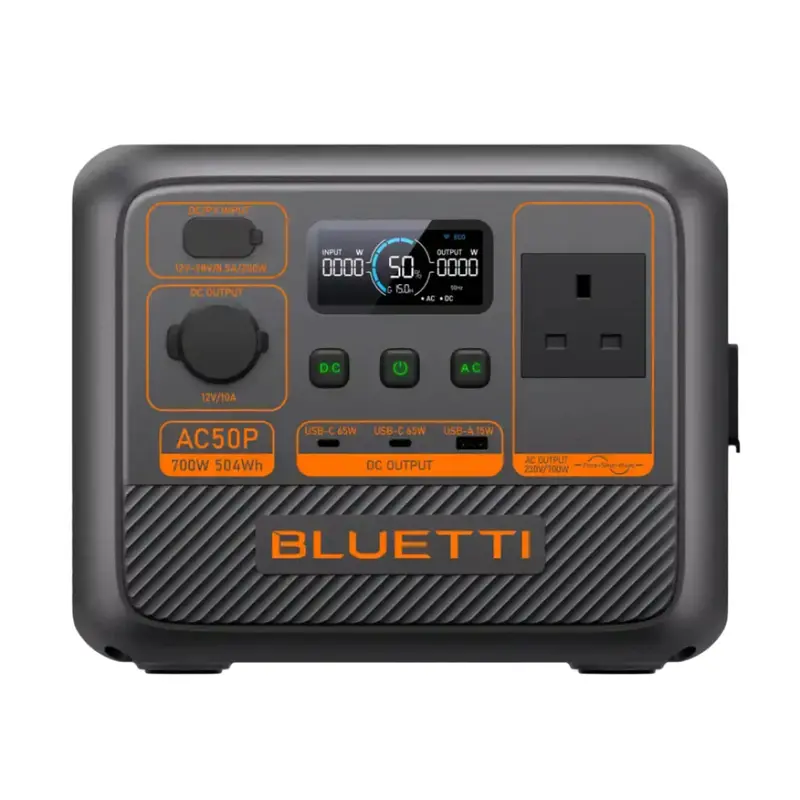 Bluetti Ac50P Portable Power Station – 700W Output, 504Wh Capacity 1