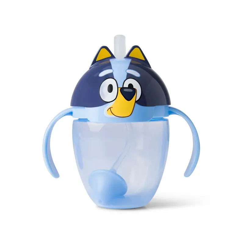 Bluey Weighted Trainer Cup – 7 Oz Spill-Resistant Straw Cup With Balanced Base & Toddler-Friendly Grip 1