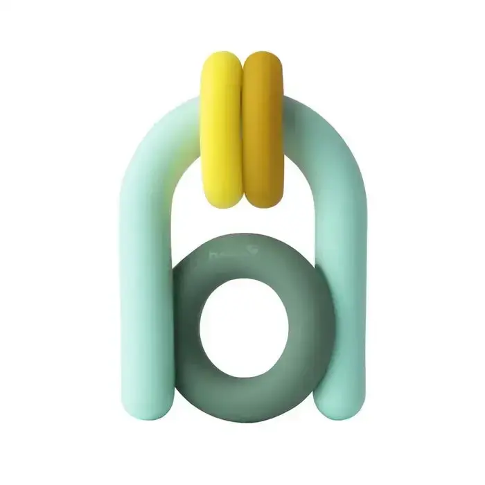 Boon Hoop Silicone Teether – Ergonomic Ring-Shaped Chew Toy For Soothing Teething Discomfort 1