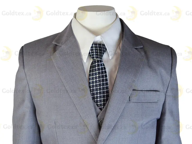 Boys’ Light Grey Formal Suit – Versatile Fit From Infant To Youth Sizes 1