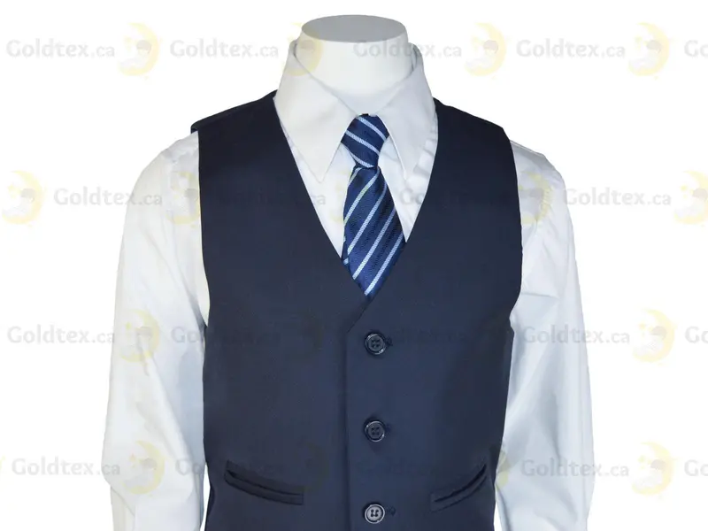 Boys’ Premium 4-Piece Blazer Suit Set – Light Grey, Navy Or New-Blue Options 1
