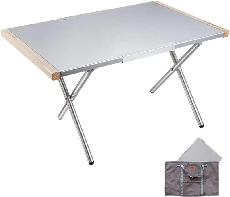 Campingmoon Bonfire Portable Folding Table – Lightweight Aluminum Camp Table 1