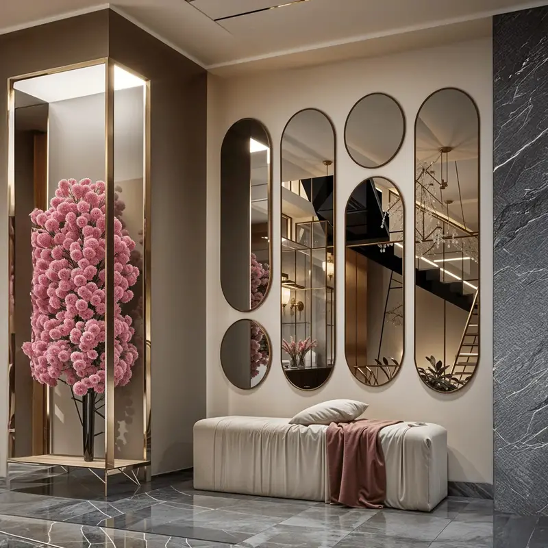 Celeste Harmony Mirror Set – Coordinated Multi-Piece Vanity Collection 1