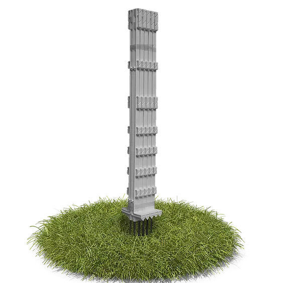 Cheetah 105Cm Plastic Fence Posts (Pack Of 10) 1