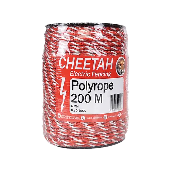Cheetah 200-Meter X 6Mm Conductive Polyrope Roll 1