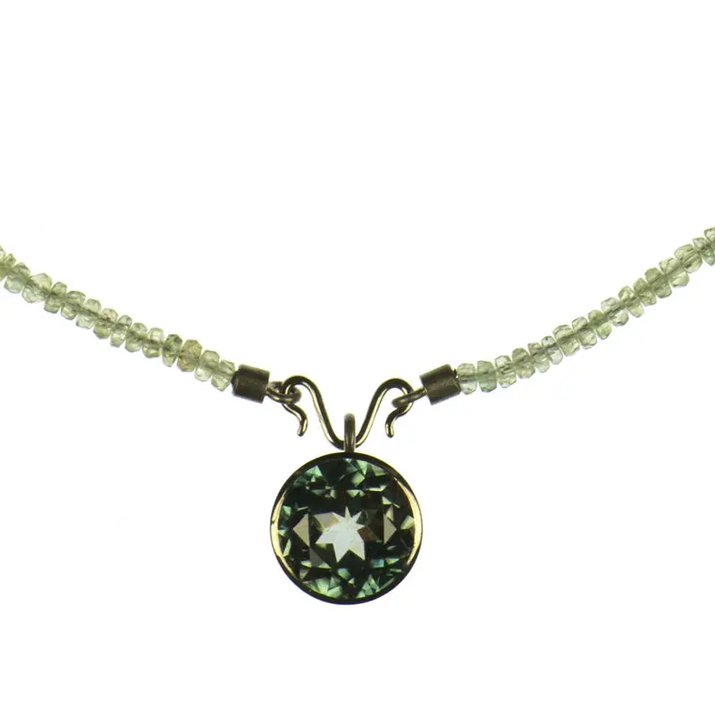 Chrysoberyl White Gold Necklace Nirwana 1