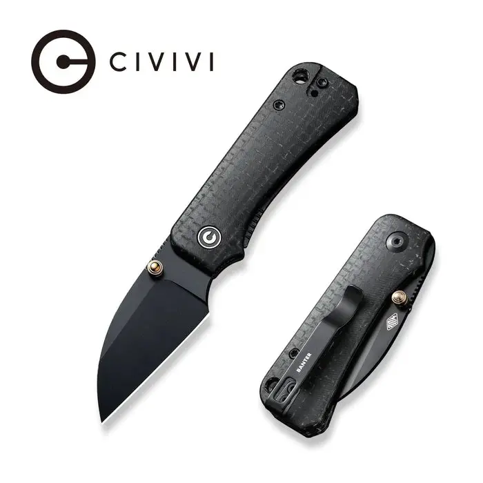Civivi Baby Banter Wharncliffe Pocket Knife With Thumb Stud 1