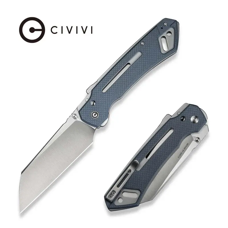 Civivi Buster Fg Neutral Blue Knife – Nitro-V Blade, Textured G10 Grip (4.2") 1