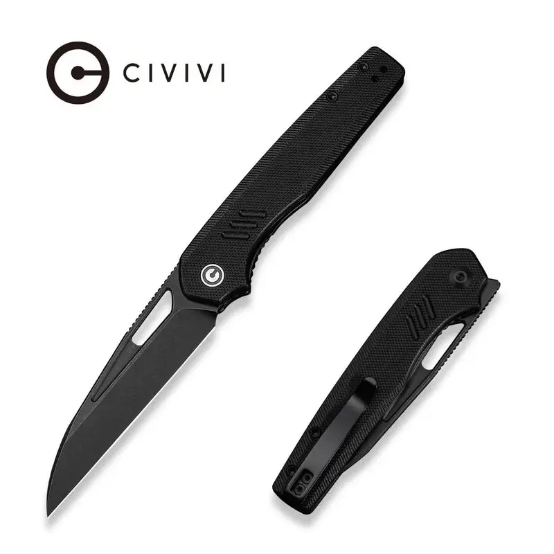 Civivi Guile Edc Knife – Black G10 Handle, Stonewashed 14C28N Blade (3.25") 1