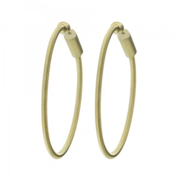 Colette Green Gold Hoop Earrings 1