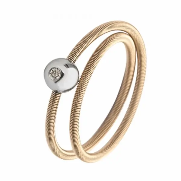 Colette Ring Combining Rosewood And Platinum With Diamond 1