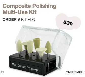 Composite Resin Polishing Kit – All-In-One Finishing System (Kit Plc) 1