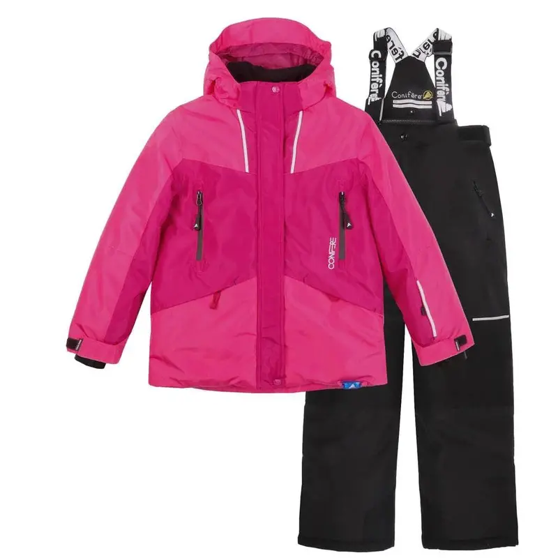 Conifere Pink Diva Insulated Snowsuit Set For Girls 1