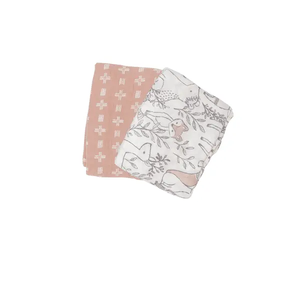 Crane Ezra Organic Muslin Swaddle Blankets (2-Pack) 1