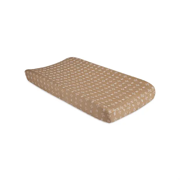 Crane Ezra Quilted Change Pad Cover – Copper Dash Pattern 1