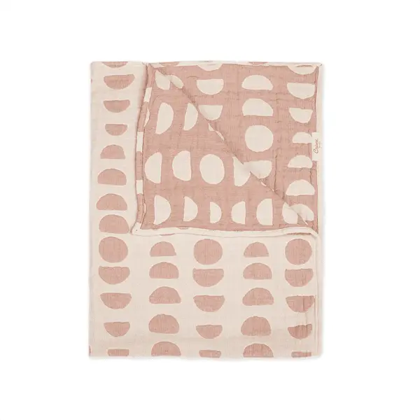 Crane Kendi Copper Moon Phase Jacquard Baby Blanket 1