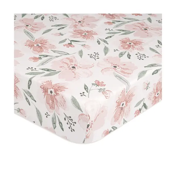 Crane Parker Floral Fitted Crib Sheet 1