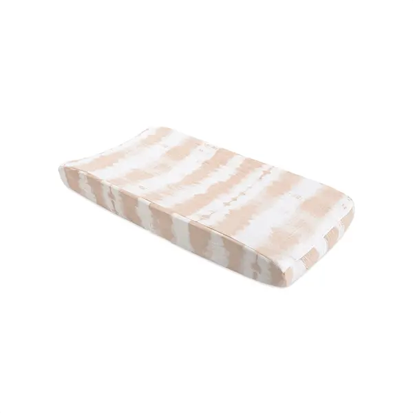 Crane Parker Quilted Changing Pad Cover – Pink Tie-Dye 1