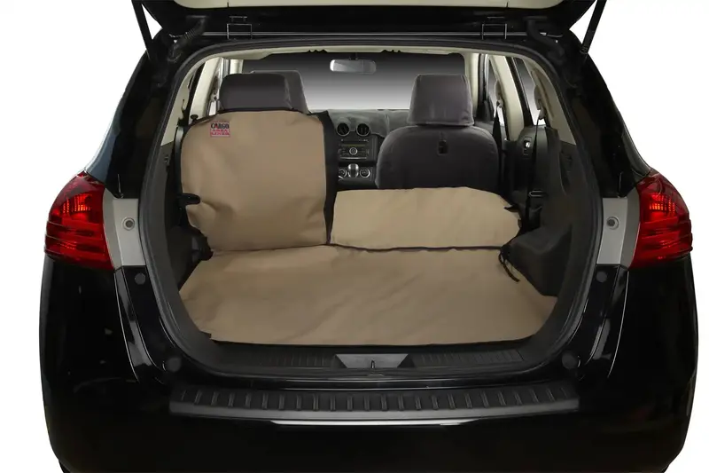 Custom Cargo Area Liner – Taupe-Colored, Vehicle-Specific Fit 1
