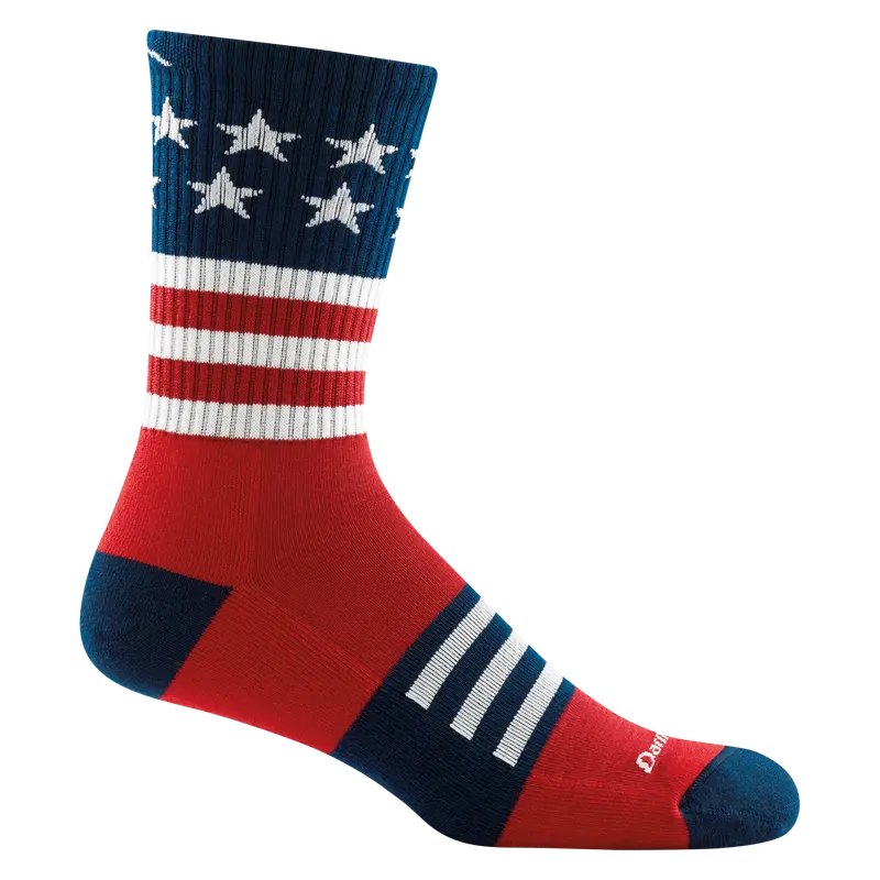 Darn Tough Captain Stripe Micro Crew Lightweight Cushioned Sock 1