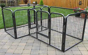 Double-Width Heavy-Duty Dog Pen – Expandable Whelping Or Play Enclosure For Multiple Pets 1