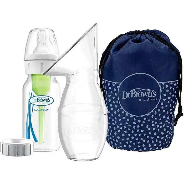 Dr. Brown'S All-In-One Silicone Breast Pump With Integrated Anti-Colic Bottle (4 Oz / 120 Ml) 1