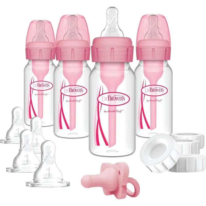Dr. Brown'S Natural Flow Options+ Newborn Feeding Bundle – Anti-Colic Bottle Set 2