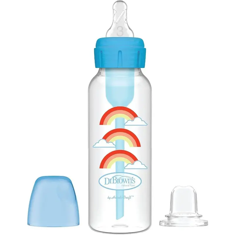 Dr. Brown'S Options+ Narrow-Neck To Sippy Transition Bottle – 8 Oz Starter Set 1