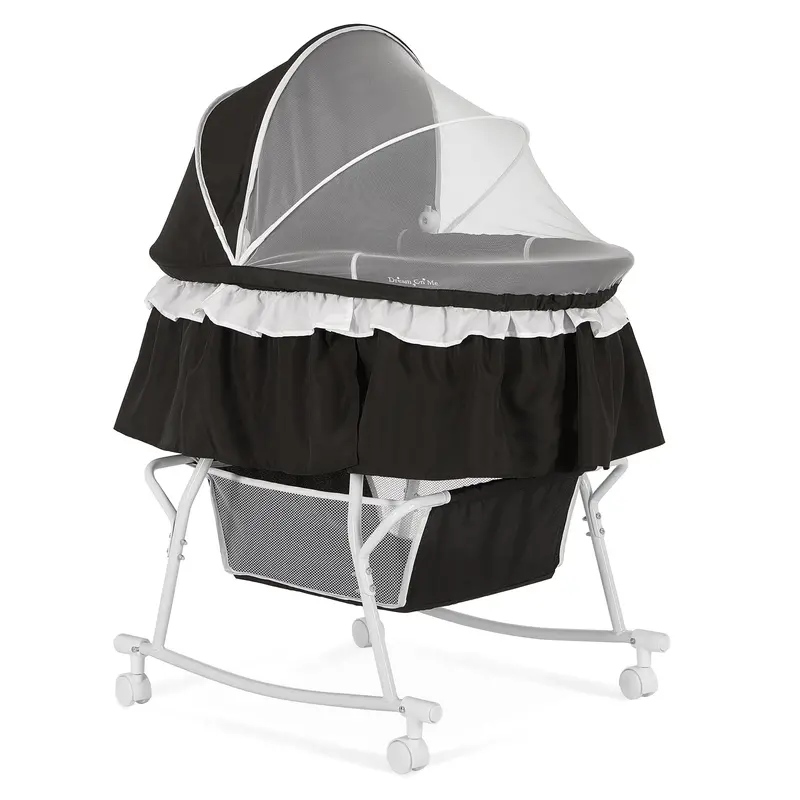 Dream On Me Lacy Portable 2-In-1 Bassinet & Cradle 1